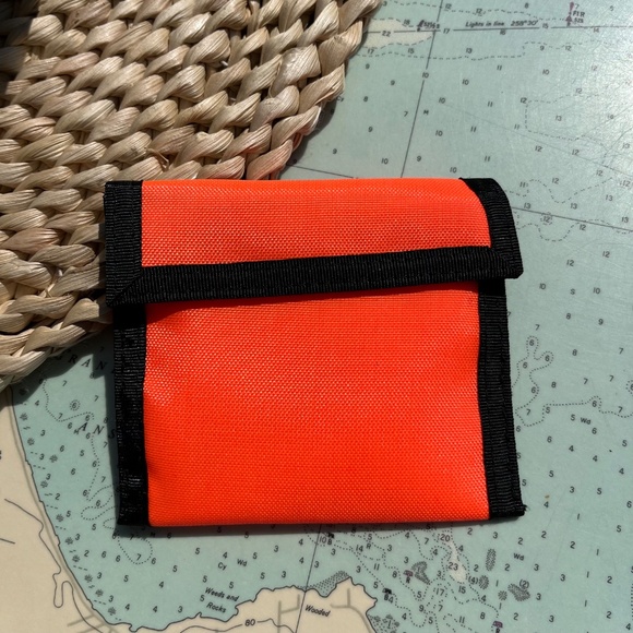 Vintage 90s Jeff Neon Velcro Wallet / Pouch / Pocket - Picture 2 of 3